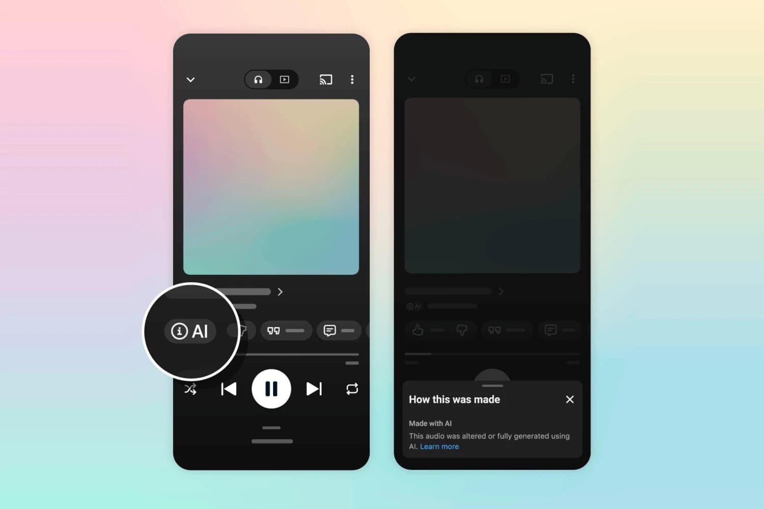 YouTube Music oznacza utwory stworzone głównie przez AI. Etykietę może nadać sam serwis